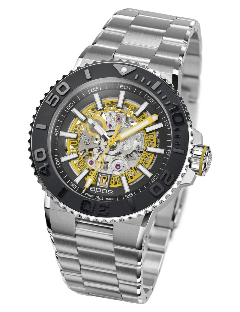 Epos Sportive 3441.135.20.15.30 Skeleton Diver - Zegarki EPOS Epos Sportive 3441.135.20.15.30 Skeleton Diver - Zegarki EPOS