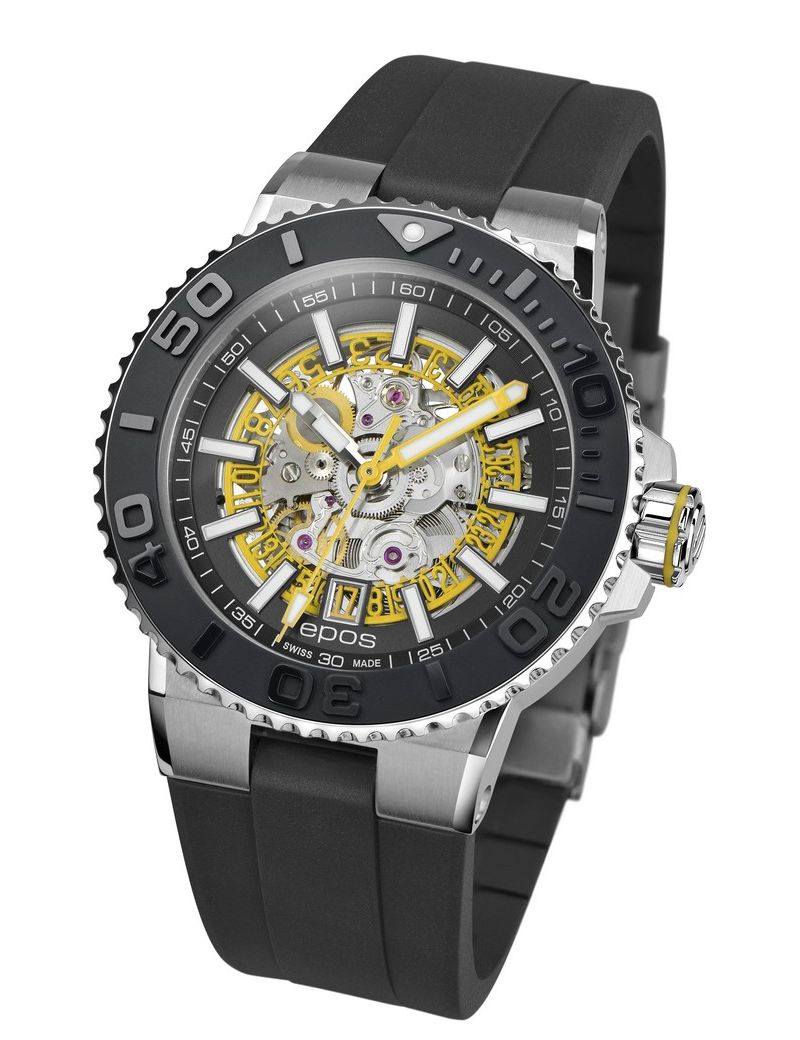 Epos Sportive 3441.135.20.15.55 Skeleton Diver - Zegarki EPOS Epos Sportive 3441.135.20.15.55 Skeleton Diver - Zegarki EPOS