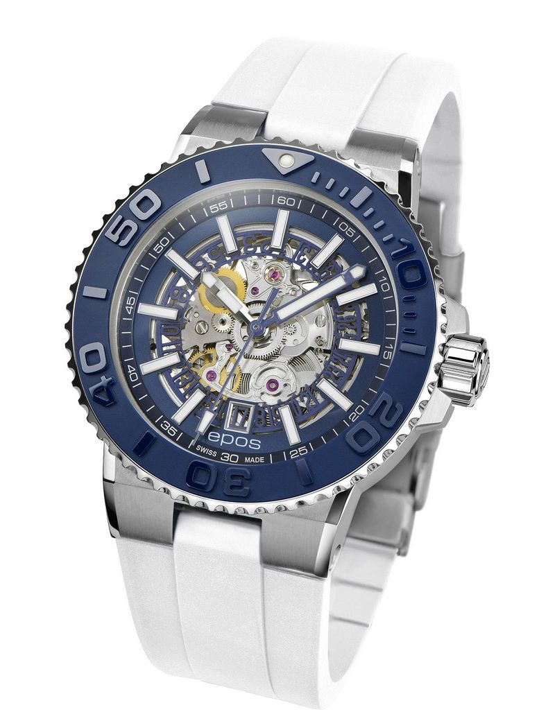 Epos Sportive 3441.135.26.16.50 Skeleton Diver - Zegarki EPOS Epos Sportive 3441.135.26.16.50 Skeleton Diver - Zegarki EPOS