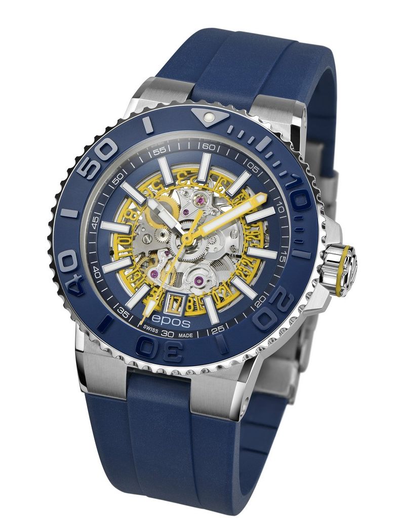 Epos Sportive 3441.135.96.16.56 Skeleton Diver - Zegarki EPOS Epos Sportive 3441.135.96.16.56 Skeleton Diver - Zegarki EPOS