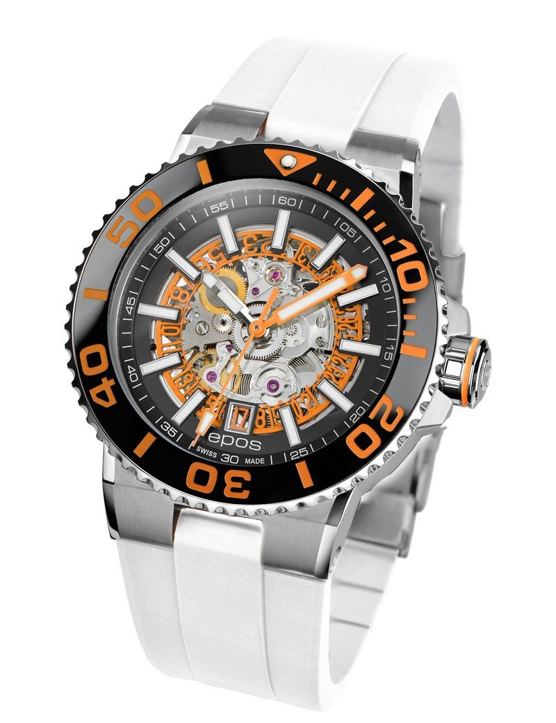 Epos Sportive 3441.135.99.15.50 Skeleton Diver - Zegarki EPOS Epos Sportive 3441.135.99.15.50 Skeleton Diver - Zegarki EPOS