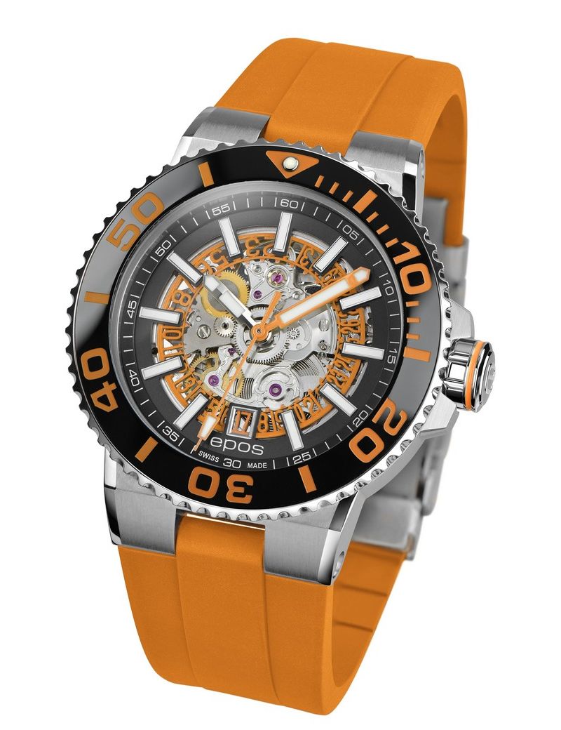 Epos Sportive 3441.135.99.15.52 Skeleton Diver - Zegarki EPOS Epos Sportive 3441.135.99.15.52 Skeleton Diver - Zegarki EPOS
