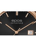 Luksusowy zegarek szwajcarski do garnituru Epos Originale 3420.152.24.14.15 PVD
