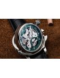 Luksusowy zegarek szwajcarski Epos 3429.195.20.53.25 Skeleton Green 3x1 Oeuvre D'Art