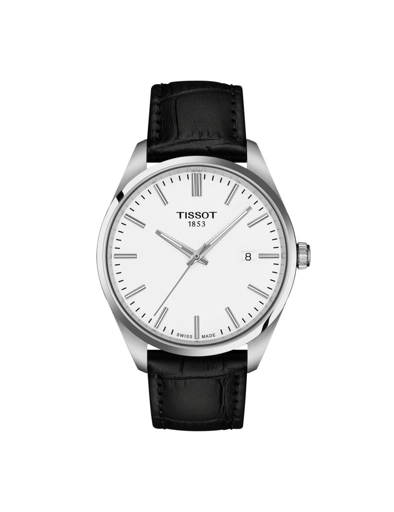 Szwajcarski zegarek męski smart casual Tissot PR 100 Silver/Black strap 40mm T150.410.16.011.00 Quartz Szwajcarski zegarek męski smart casual Tissot PR 100 Silver/Black strap 40mm T150.410.16.011.00 Quartz