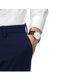 Szwajcarski zegarek męski smart casual Tissot PR 100 Silver/Black strap 40mm T150.410.16.011.00 Quartz