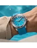 Zegarek męski z tarczą z turkusu Venezianico Nereide 42mm Turchese