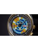 Sportowy zegarek męski w stylu vintage Orient Revival World Map RA-AA0E08Y39B 75th Anniversary