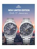 Klasyczny zegarek męski Orient Stretto Date Automatic RA-AC0R04N30B 75th Anniversary
