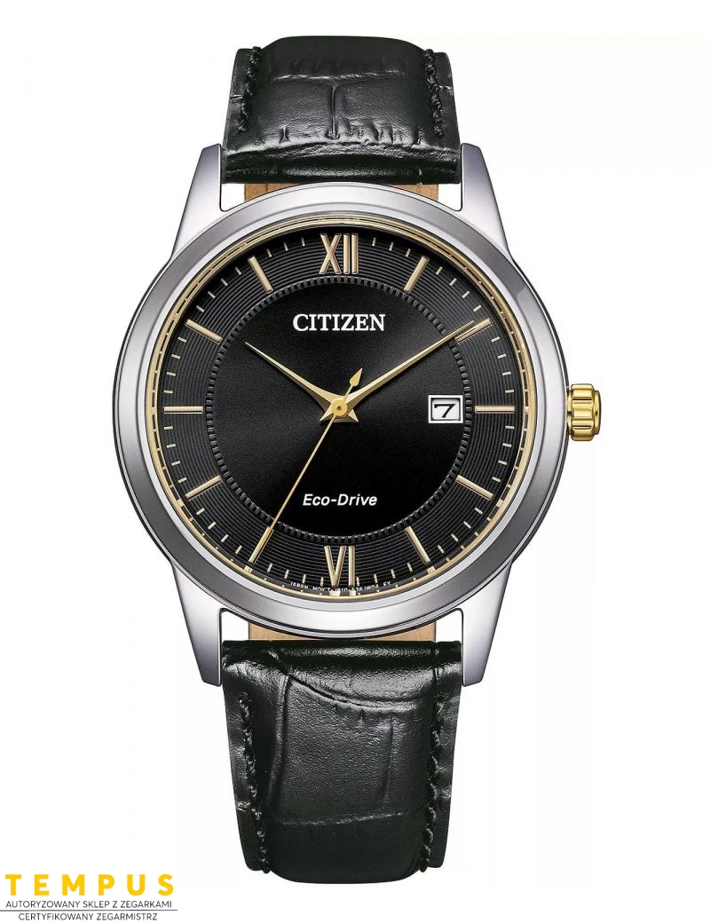 Zegarek męski na pasku Citizen Elegance Eco-Drive AW1784-16E Solar