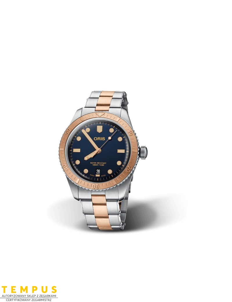 Zegarek sportowy męski Oris Divers Sixty-Five 01 733 7707 4355-07 8 20 17 - Zegarki ORIS
