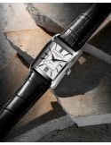 Męski zegarek klasyczny z prostokątną tarczą Frederique Constant Classics Carree Automatic FC-303S4C26