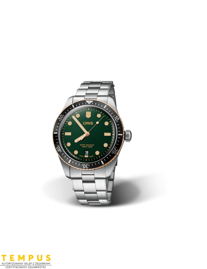 Zegarek sportowy męski Oris Divers Sixty-Five 01 733 7707 4357-07 8 20 18 - Zegarki ORIS