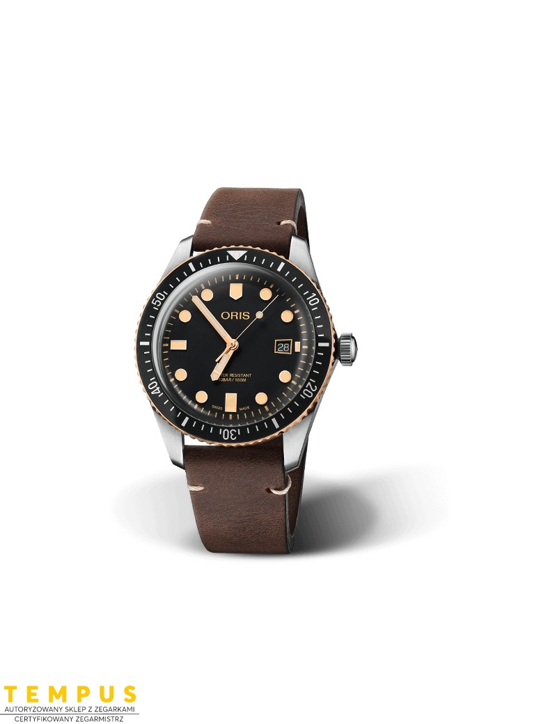 Zegarek sportowy męski Oris Divers Sixty-Five 01 733 7720 4354-07 5 21 44 - Zegarki ORIS