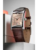Męski zegarek klasyczny z prostokątną tarczą Frederique Constant Classics Carree Automatic FC-303SAL4C6