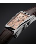 Męski zegarek klasyczny z prostokątną tarczą Frederique Constant Classics Carree Automatic FC-303SAL4C6