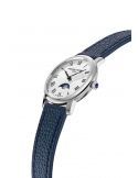Klasyczny zegarek na pasku skórzanym z fazą księżyca Frederique Constant Slimline Ladies Moonphase FC-206RS1S6