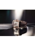 Męski zegarek klasyczny z prostokątną tarczą Frederique Constant Classics Carree Automatic FC-303V4C24