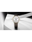 Klasyczny zegarek na pasku skórzanym z fazą księżyca Frederique Constant Classics Quartz Moonphase FC-206RS3S5