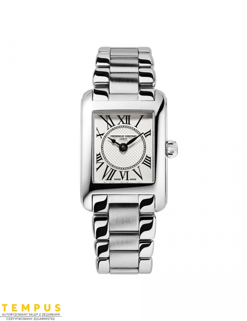 Prostokątny zegarek damski biżuteryjny Frederique Constant Classics Carree Ladies FC-200MC26B Prostokątny zegarek damski biżuteryjny Frederique Constant Classics Carree Ladies FC-200MC26B