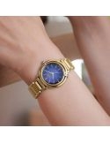 Pozłacany zegarek damski z diamentami Citizen L Arcly Collection Arising EM1099-57L
