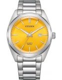 Klasyczny zegarek męski z żółtą tarczą Citizen Core Collection BI5110-54Z Quartz
