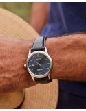 Klasyczny zegarek dla mężczyzn na czarnym pasku skórzanym Citizen Elegance Eco-Drive AW1780-17L Solar