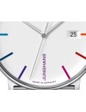 Zegarek z cienką kopertą Junghans FORM Quarz Bauhaus 41/4580.44