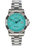 Szwajcarski zegarek damski Epos Ladies Quartz 8001.700.20.89.30 Diamonds Tiffany Blue z turkusową tarczą i diamentami