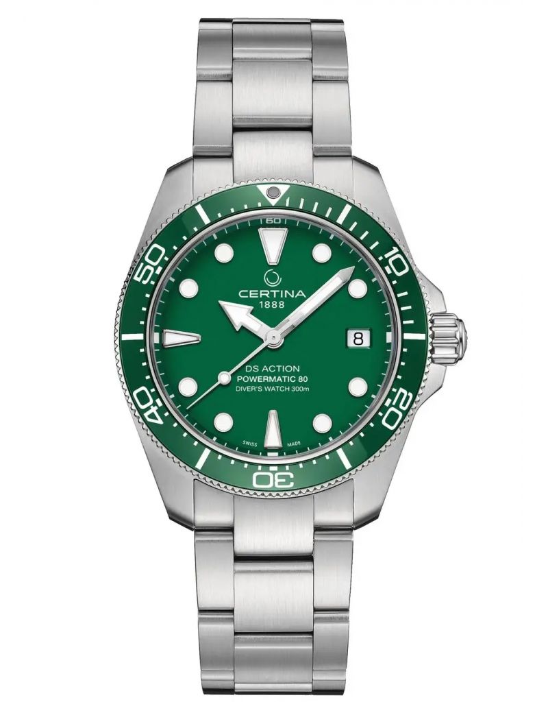 Profesjonalny zegarek do nurkowania 300 m Certina DS Action Diver Powermatic 80 C048.807.11.091.00