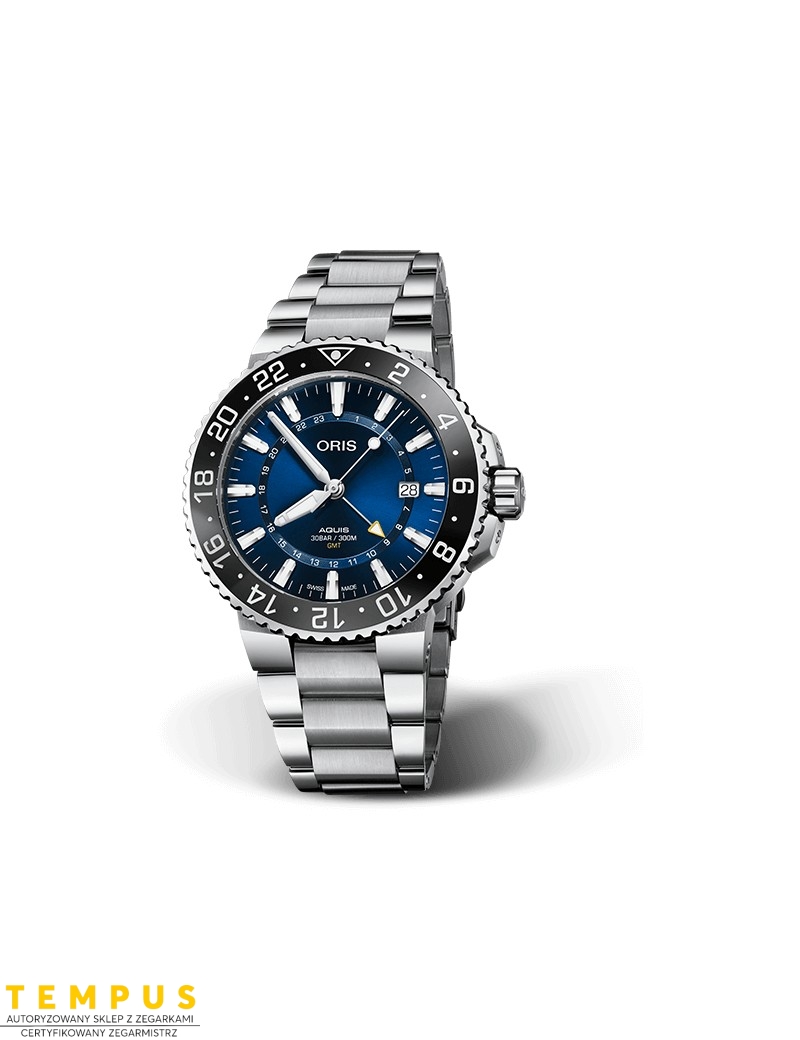Zegarek sportowy męski Oris Aquis Gmt Date 01 798 7754 4135-07 8 24 05Peb - Zegarki ORIS Zegarek sportowy męski Oris Aquis Gmt Date 01 798 7754 4135-07 8 24 05Peb - Zegarki ORIS