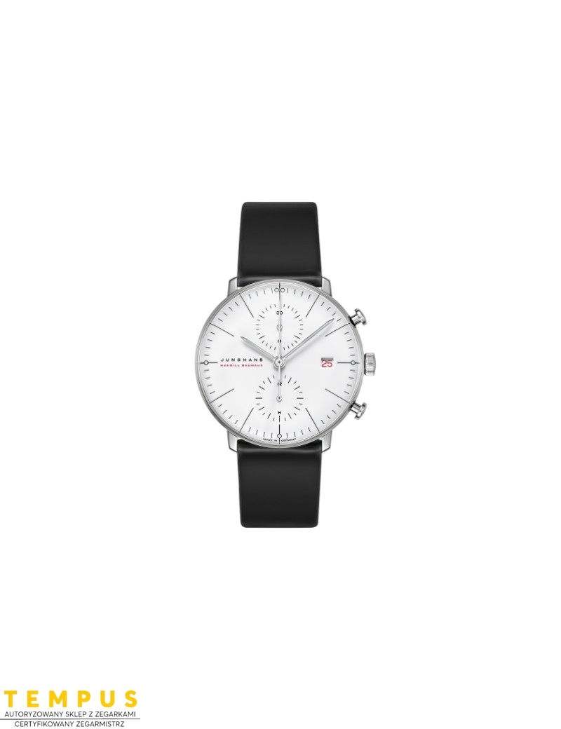 Junghans Max Bill Chronoscope 100 Jahre Bauhaus 027/9900.02 - Zegarki JUNGHANS