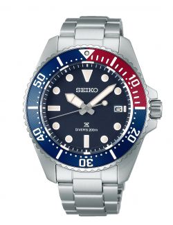 Zegarek do nurkowania na bransolecie Seiko Prospex SEA Solar Diver SNE595P1 Pepsi