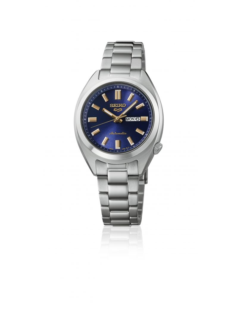 Automatyczny zegarek damski na bransolecie Seiko 5 Sports SNXS SRE021K1 32mm Denim Blue Automatyczny zegarek damski na bransolecie Seiko 5 Sports SNXS SRE021K1 32mm Denim Blue