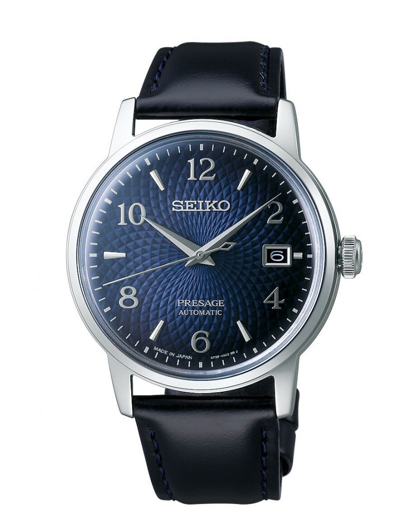 Klasyczny zegarek męski na pasku do garnituru Seiko Presage Automatic Cocktail Time Old Clock SRPE43J1 Klasyczny zegarek męski na pasku do garnituru Seiko Presage Automatic Cocktail Time Old Clock SRPE43J1
