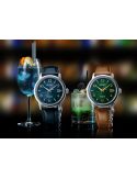 Klasyczny zegarek męski na pasku do garnituru Seiko Presage Automatic Cocktail Time Mojito SRPE45J1