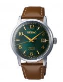Klasyczny zegarek męski na pasku do garnituru Seiko Presage Automatic Cocktail Time Mojito SRPE45J1