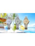 Elegancki zegarek damski na bransolecie Seiko Presage Automatic Cocktail Time Frozen Mojito SRPL63J1 Lady