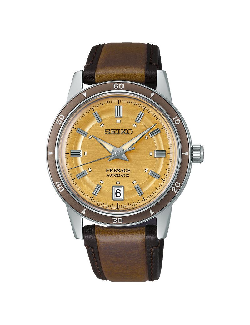 Elegancki zegarek męski do garnituru Seiko Presage Automatic Style 60s SRPL75J1 Elegancki zegarek męski do garnituru Seiko Presage Automatic Style 60s SRPL75J1