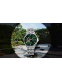 Elegancki zegarek męski z widocznym mechanizmem Seiko Presage Japanese Garden Open Heart SSA463J1