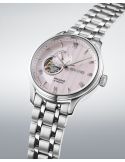 Elegancki zegarek męski z widocznym mechanizmem Seiko Presage Japanese Garden Open Heart SSA465J1