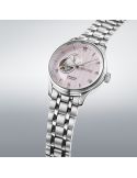 Elegancki zegarek męski z widocznym mechanizmem Seiko Presage Japanese Garden Open Heart SSA465J1