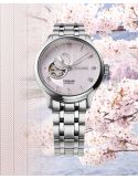 Elegancki zegarek męski z widocznym mechanizmem Seiko Presage Japanese Garden Open Heart SSA465J1