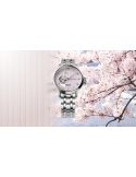 Elegancki zegarek męski z widocznym mechanizmem Seiko Presage Japanese Garden Open Heart SSA465J1