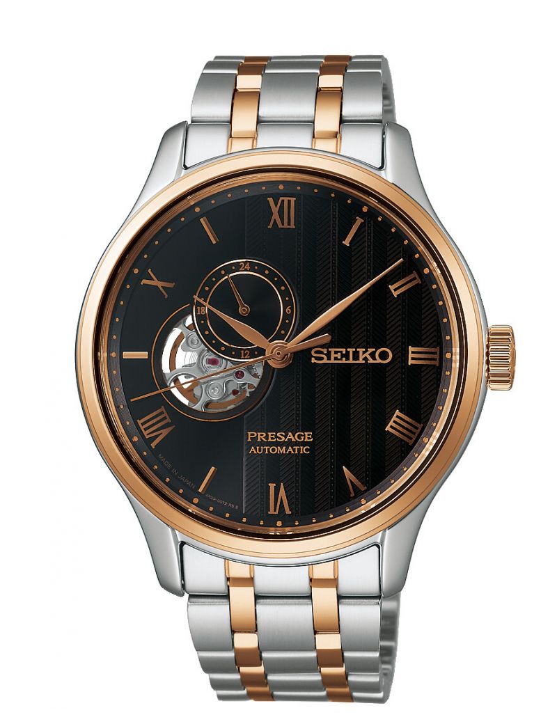 Elegancki zegarek męski z widocznym mechanizmem Seiko Presage Japanese Garden Open Heart SSA466J1 Elegancki zegarek męski z widocznym mechanizmem Seiko Presage Japanese Garden Open Heart SSA466J1