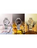Elegancki zegarek męski z widocznym mechanizmem Seiko Presage Japanese Garden Open Heart SSA466J1