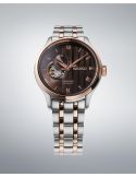 Elegancki zegarek męski z widocznym mechanizmem Seiko Presage Japanese Garden Open Heart SSA466J1