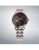 Elegancki zegarek męski z widocznym mechanizmem Seiko Presage Japanese Garden Open Heart SSA466J1