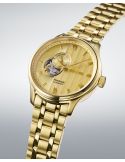 Elegancki zegarek męski z widocznym mechanizmem Seiko Presage Japanese Garden Open Heart SSA468J1
