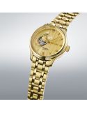 Elegancki zegarek męski z widocznym mechanizmem Seiko Presage Japanese Garden Open Heart SSA468J1